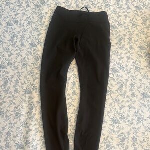 Black Ribbed Leggings